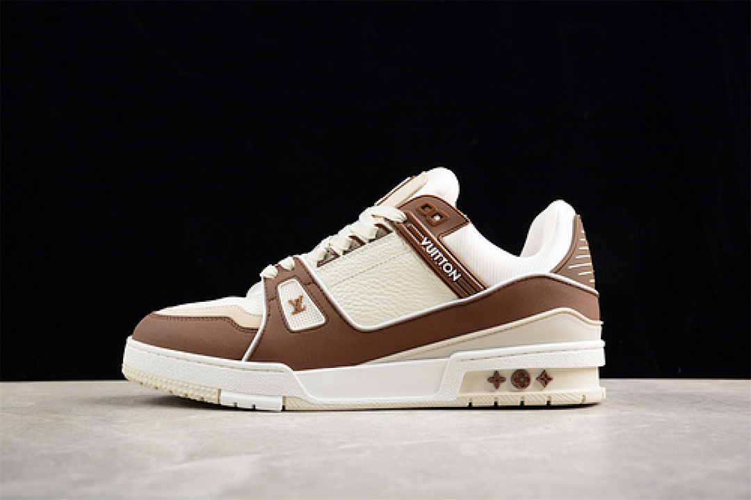 Louis Vuitton Louis Vuitton [ TRAINER SNEAKER LOW L*V WHITE/BROWN]-[WOMAN:35-39]-[MAN:40-45], photo 1