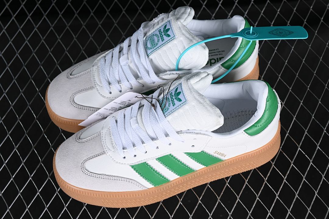 Adidas [IE1375]-[SAMBA XLG WHITE/GREEN/BROWN]-[WOMAN:36-39]-[MAN:40-45] - Image 11