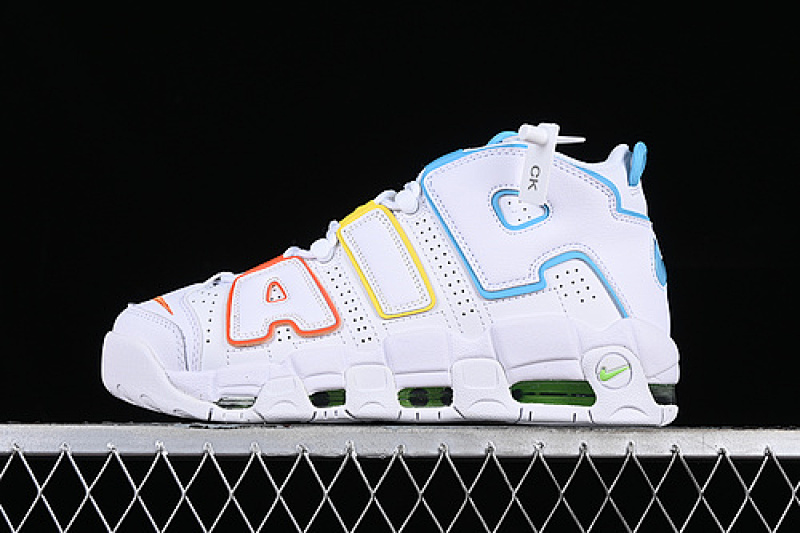 Nike Nike AIR MORE UPTEMPO 96 QS WHITE/BLUE/YELLOW/ORANGE · FJ4624-100, photo 1
