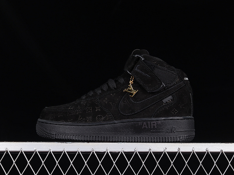 Nike Nike L*V X AIR FORCE 1 LOW 07 MID BLACK/BLACK/GOLD · 1A9HD7, photo 1