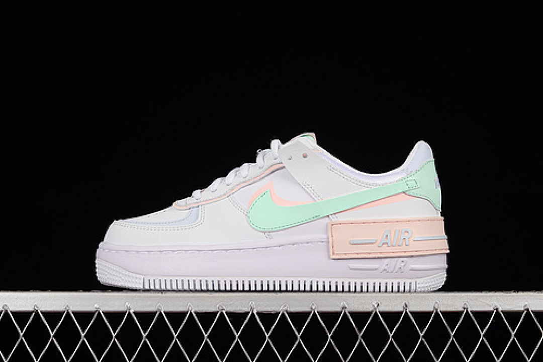 Nike [CI0919-117]-[AIR FORCE 1 SHADOW WHITE/ATMOSPHERE/MINT FOAM/FOOTBALL GREY]-[WOMAN:35.5-40], photo 1