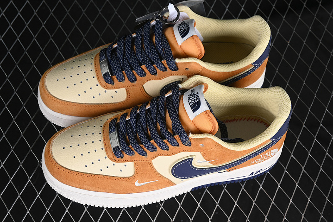 Nike [DM6688-053]-[AIR FORCE 1 07 LOW WHITE/BROWN/BLUE]-[WOMAN:36-39]-[MAN:40-45] - Image 11