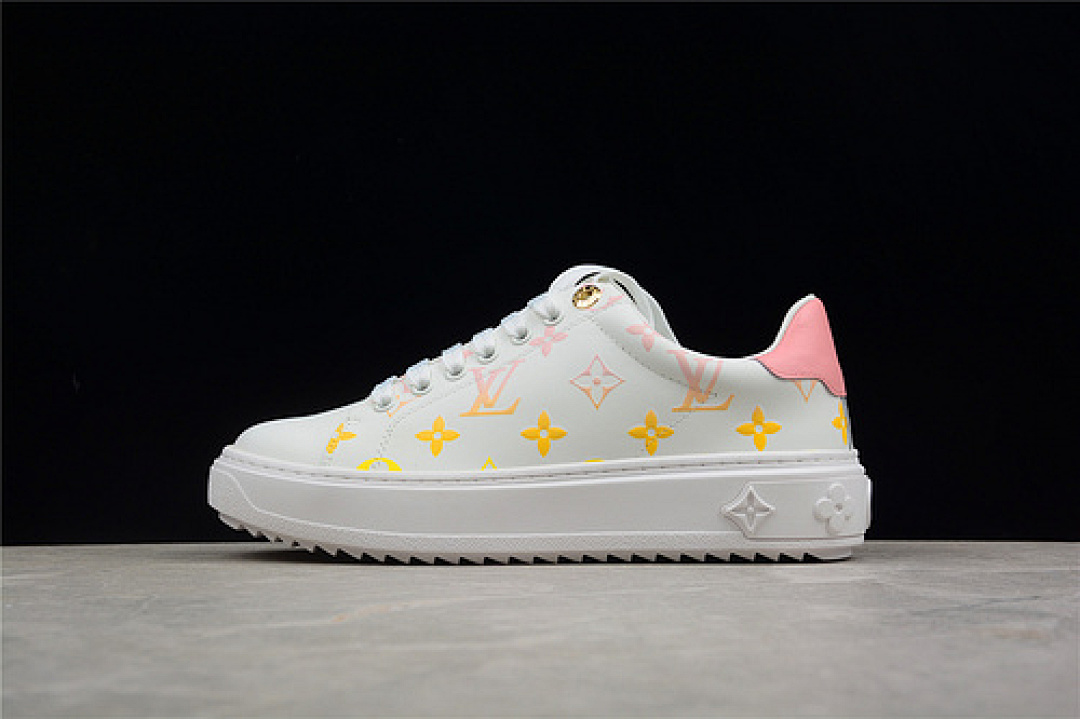 Louis Vuitton Louis Vuitton [L*V RIVOLI SNEAKERS WHITE/YELLOW/PINK]-[WOMAN:35-39], photo 1
