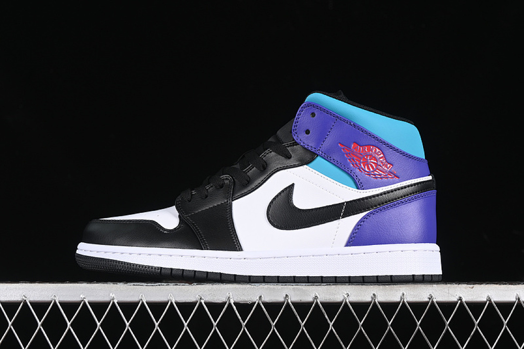 Jordan [DQ8426-154]-[AIR JORDAN 1 MID WHITE/COURT PURPLE/TROPICAL TWIST/VARSITY RED/UNIVERSITY (GOLD]), photo 1