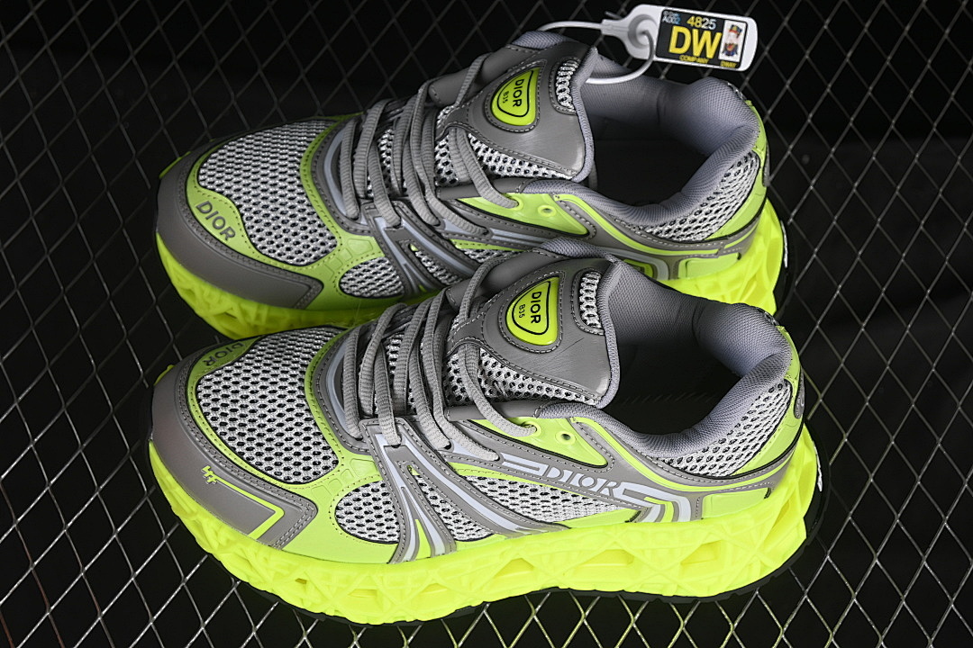 Dior [LOW-TOP CASUAL SPORTS SHOES GREY/YELLOW]-[WOMAN:36-39]-[MAN:40-46] - Image 11