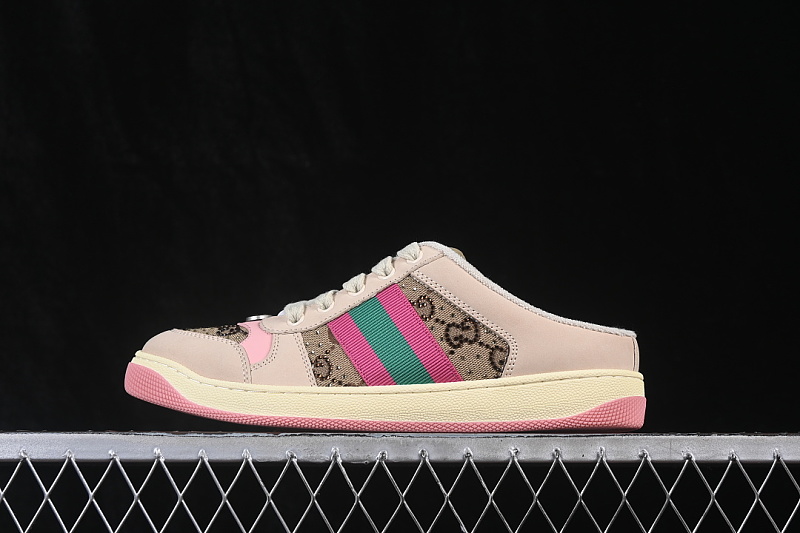 Gucci Gucci SCREENER SNEAKER CASUAL FLATS LIGHT PINK/WHEAT · 0YIA05380, photo 1