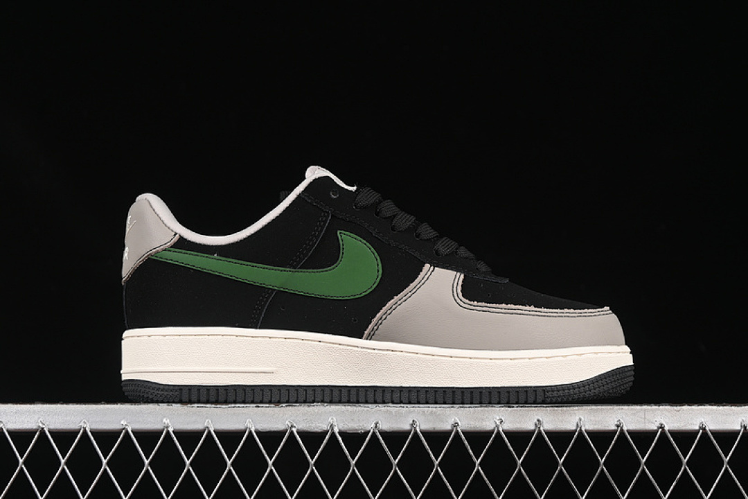 Nike [KK1988-074]-[AIR FORCE 1 07 LOW WHITE/GREY/BLACK/GREEN]-[WOMAN:36-39]-[MAN:40-45] - Image 16