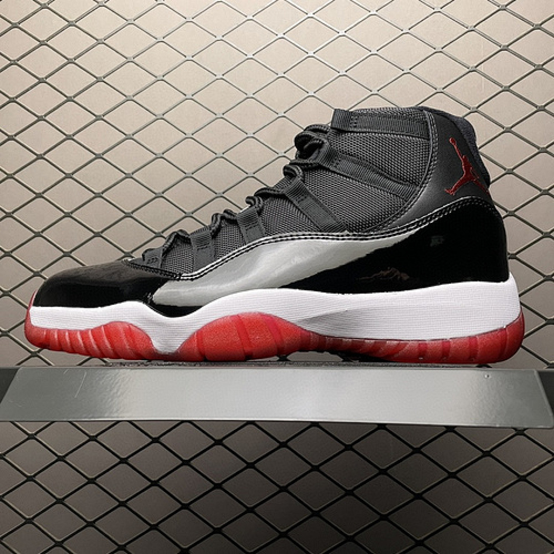 Jordan AIR Jordan 11 RETRO BRED 2019 BLACK/WHITE/VARSITY RED · 378037-061, photo 1