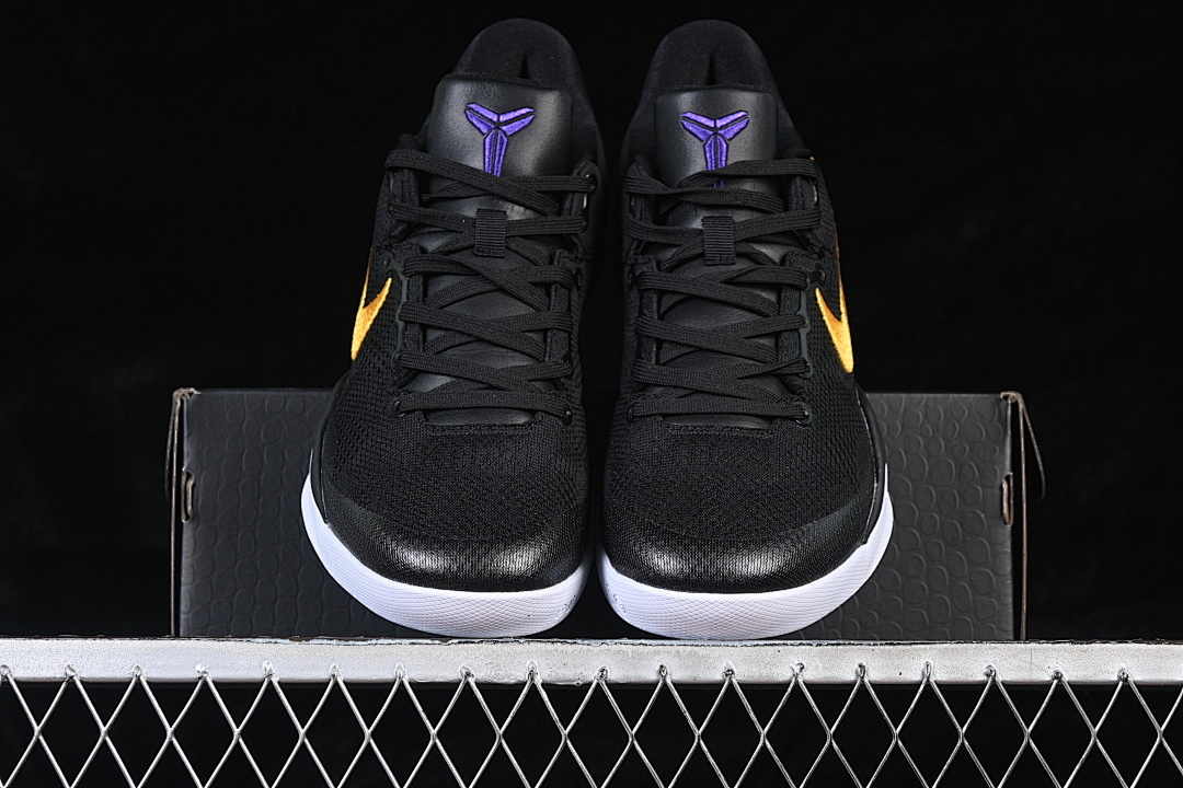Nike [HF9550-001]-[KOBE 8 PROTRO BLACK/UNIVERSITY GOLD-WHITE-COURT PURPLE]-[WOMAN:39]-[MN:40-47.5] - Image 13