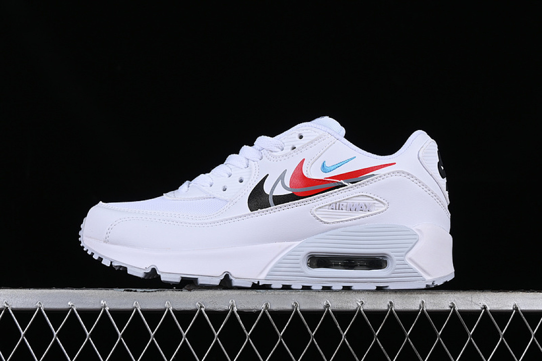 Nike Nike [FJ4223-100]-[AIR MAX 90 WHITE/BLACK/RED/GREY]-[WOMAN:36-39]-[MAN:40-45], photo 1