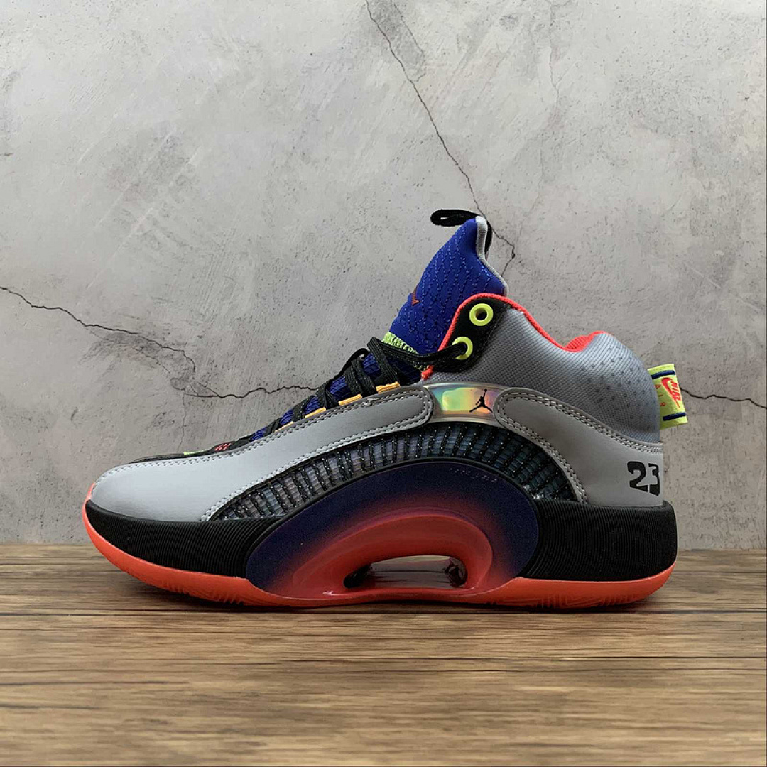 Jordan [DC1493-001]-[AIR JORDAN 35 SP PF CENTER OF GRAVITY GLACIER GREY/LASER CRIMSON]-[UNISEX:36-46], photo 1