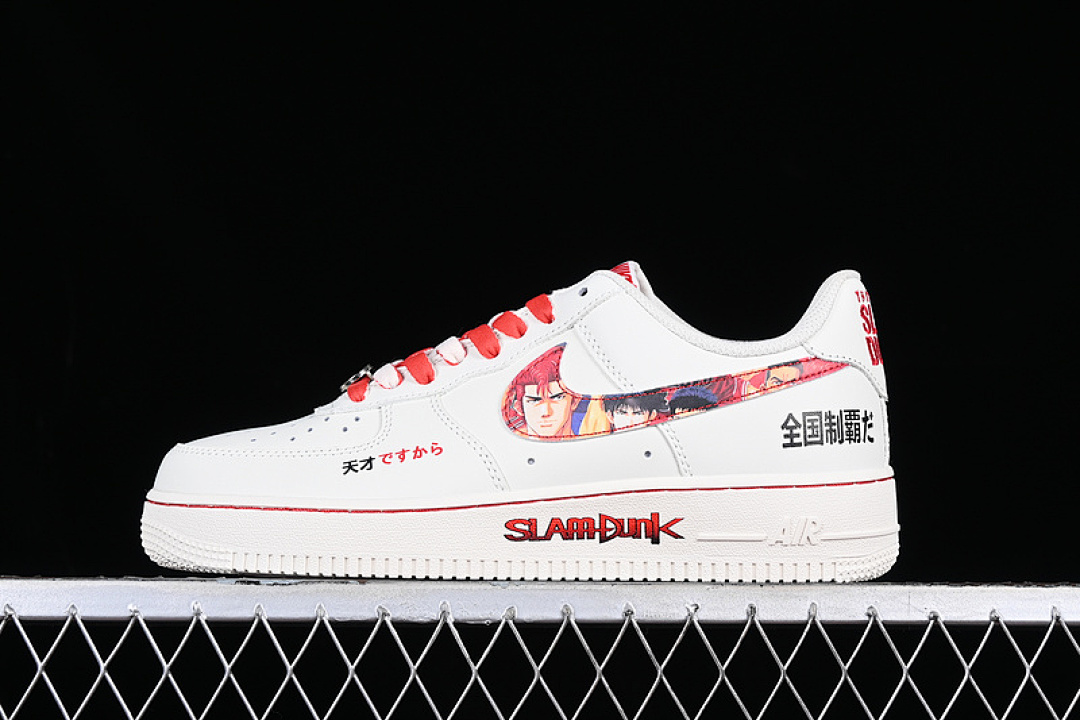 Nike [SD2023-420]-[AIR FORCE 1 07 LOW SAKURAGI HANAMICHI WHITE/RED]-[WOMAN:36-39]-[MAN:40-45], photo 1