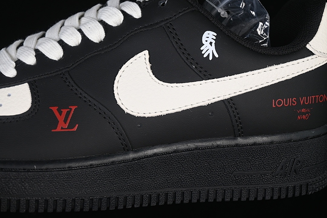 Nike [FV3694-104]-[AIR FORCE 1 07 LOW BLACK/WHITE/BLACK]-[WOMAN:36-39]-[MAN:40-45] - Image 8