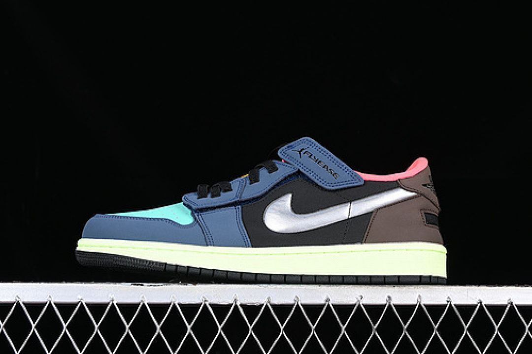 Jordan [DM1206-201]-[AIR JORDAN 1 LOW FLYEASE BIO HACK SILVER/GREEN/BROWN/BLACK/BLUE]-[36-46], photo 1