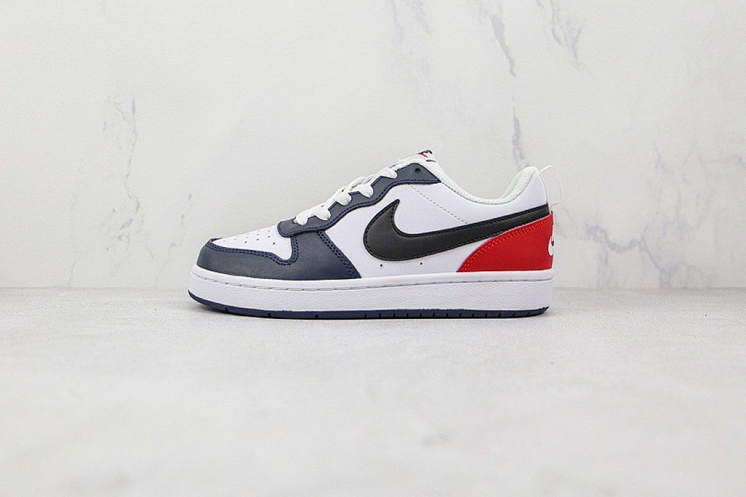 Unbranded [DO7446-101]-[COURT BOROUGH LOW 2 GS USA WHITE/MIDNIGHT NAVY/BLACK]-[WOMAN:36-39]-[MAN:40-44], photo 1