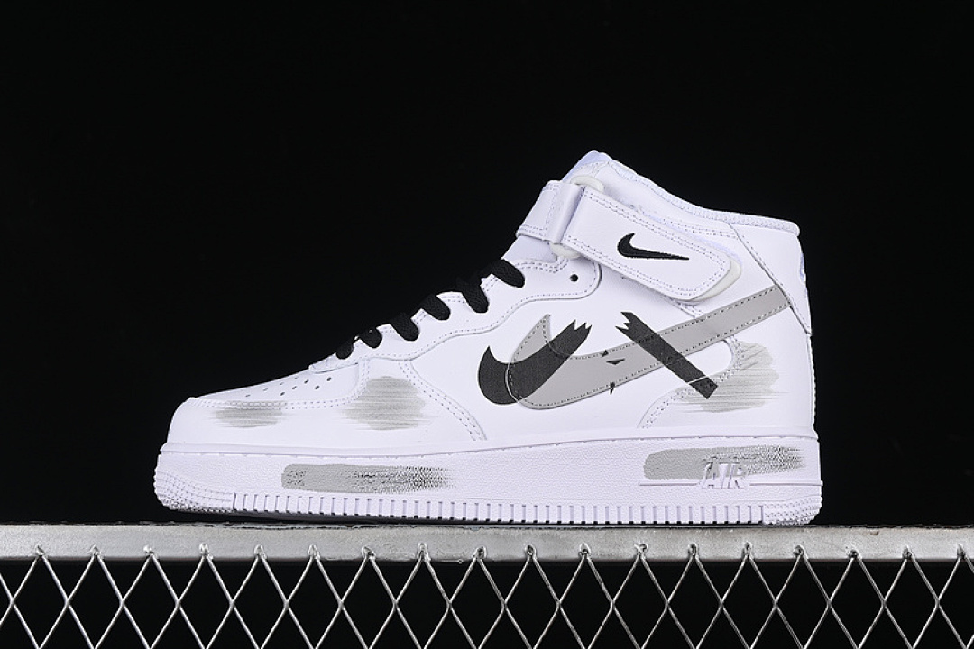 Nike [CW2289-111]-[AIR FORCE 1 07 MID WHITE/GREY/BLACK]-[WOMAN:36-39]-[MAN:40-45], photo 1