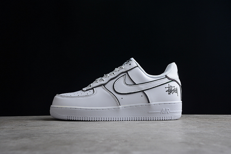 Nike Nike STUSSY X AIR FORCE 1 LOW WHITE/BLACK/WHITE · BQ6425-109, photo 1