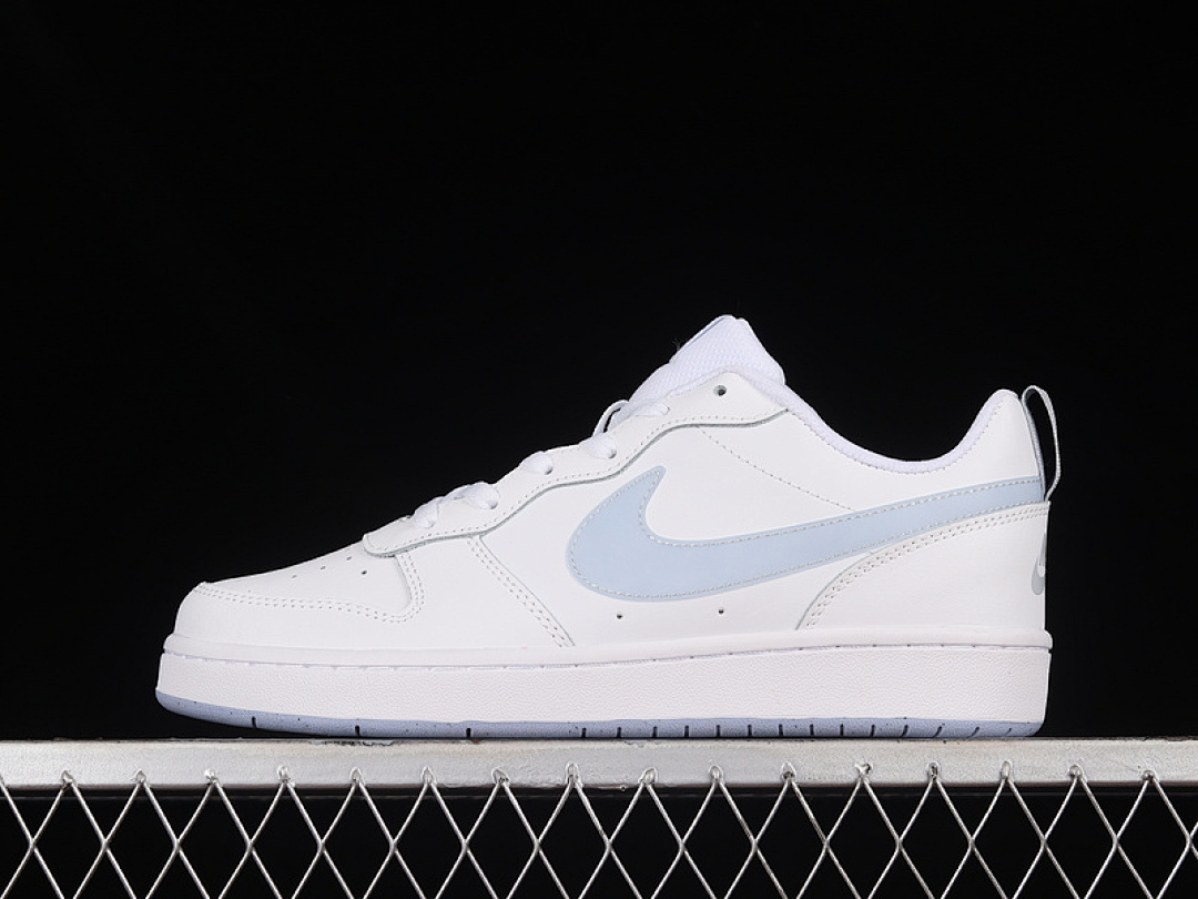 COURT BOROUGH LOW 2 GS WHITE/AURA/LIGHT BLUE · BQ5448-118, photo 1