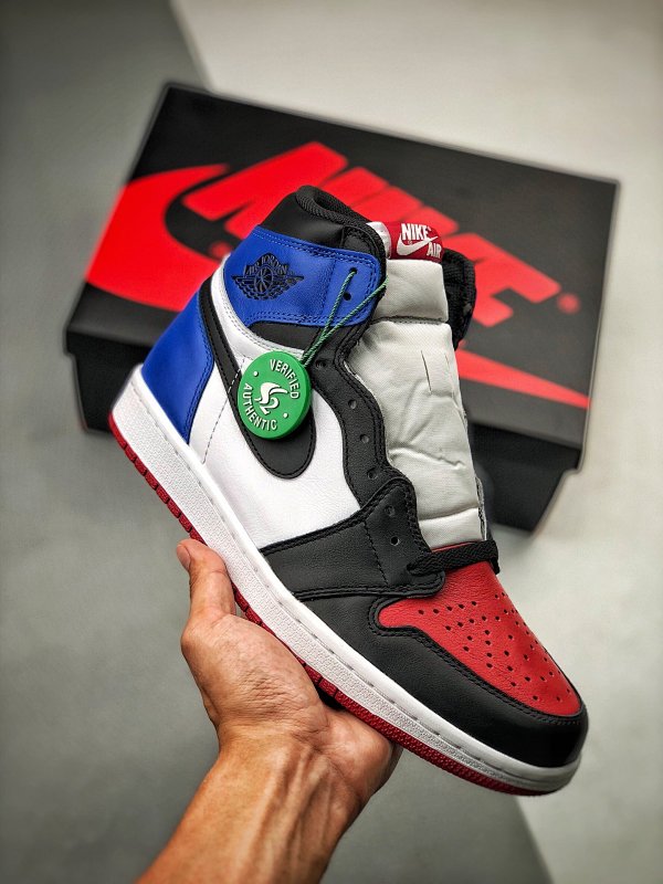 Jordan ORIGINAL QUALITY AIR Jordan 1 RETRO HIGH OG BG TOP 3 BLACK/VARSITY RED-VARSITY · 555088-026, photo 1