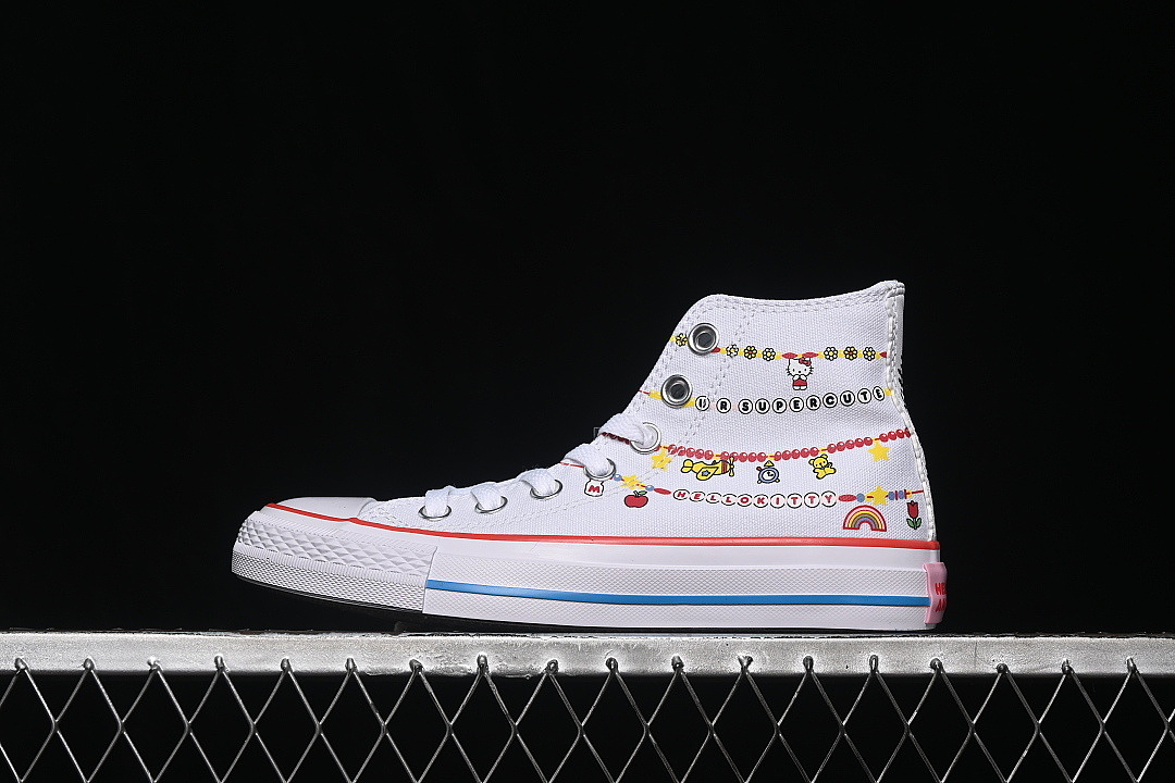 HELLO KITTY X CASUAL SKATE SHOES WHITE/RED/BLUE · A17699C, photo 1
