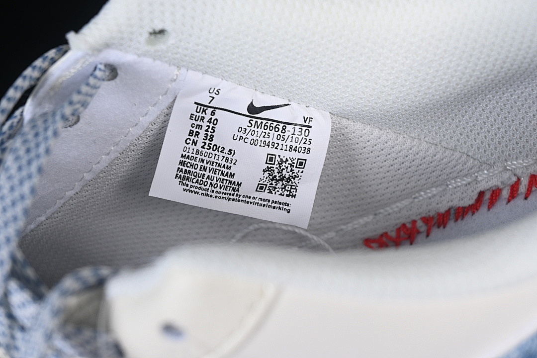 Nike [SM6668-130]-[AIR FORCE 1 07 LOW CASUAL SNEAKERS DARK BLUE/WHITE]-[WOMAN:36-39]-[MAN:40-45] - Image 5