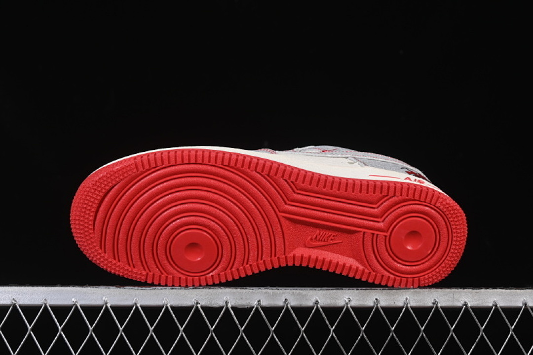 Nike [ZD1988-004]-[AIR FORCE 1 07 LOW WHITE/GREY/RED]-[WOMAN:36-39]-[MAN:40-45] - Image 15