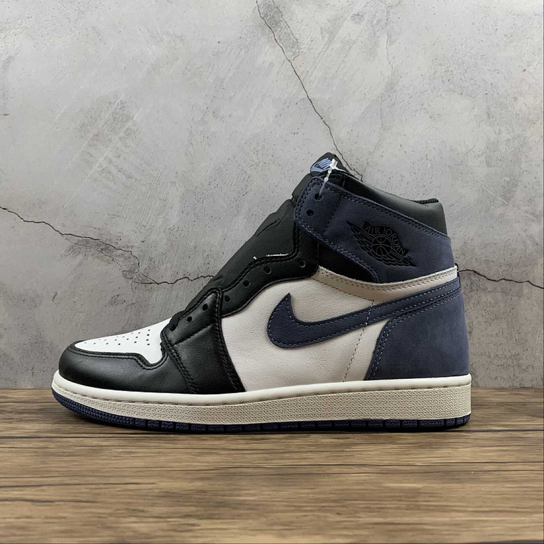 Jordan AIR Jordan 1 RETRO HIGH OG BLUE MOON SUMMIT WHITE/BLUE MOON-BLACK · 555088-115, photo 1