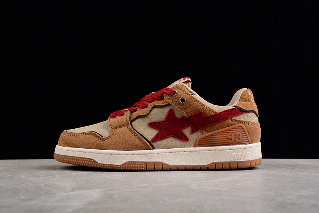 Bape Bape [ SK8 STA TO NIGO BROWN/LIGHT BROWN/RED]-[WOMAN:36-39]-[MAN:40-45], photo 1