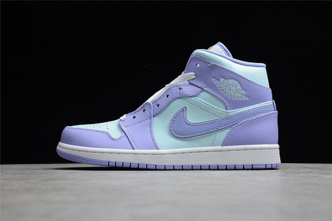 Jordan CJ AIR Jordan 1 MID PURPLE PULSE/ARCTIC PUNCH/GLACIER BLUE · 554724-500, photo 1