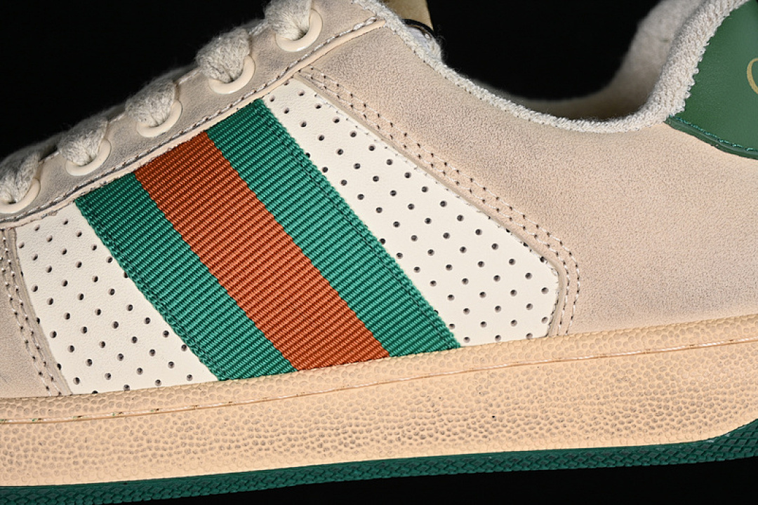 Gucci [9Y9209443]-[GU*CCI DISTRESSED SCREENER SNEAKER WHITE/BROEN/GREY/GREEN]-[WOMAN:35-40] - Image 8