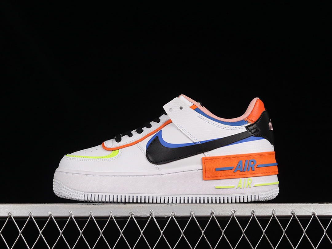 Nike [DV2186-100]-[AIR FORCE 1 SHADOW WHITE/BLACK/RACER BLUE/ATOMIC GREEN]-[WOMAN:35.5-40], photo 1