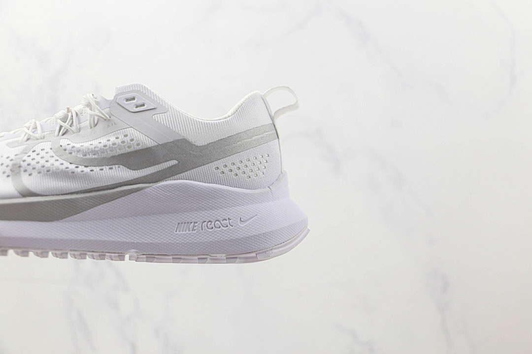 Nike [DJ6159-012]-[REACT PEGASUS TRAIL 4 WHITE/WHITE/WHITE]-[WOMAN:36-39]-[MAN:40-45] - Image 7