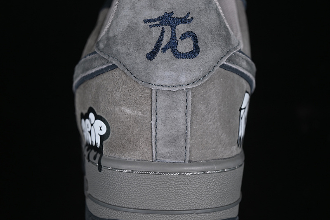 Nike [CD1221-806]-[AIR FORCE 1 07 LOW Box Ghost GREY/BLACK]-[WOMAN:36-39]-[MAN:40-45] - Image 7