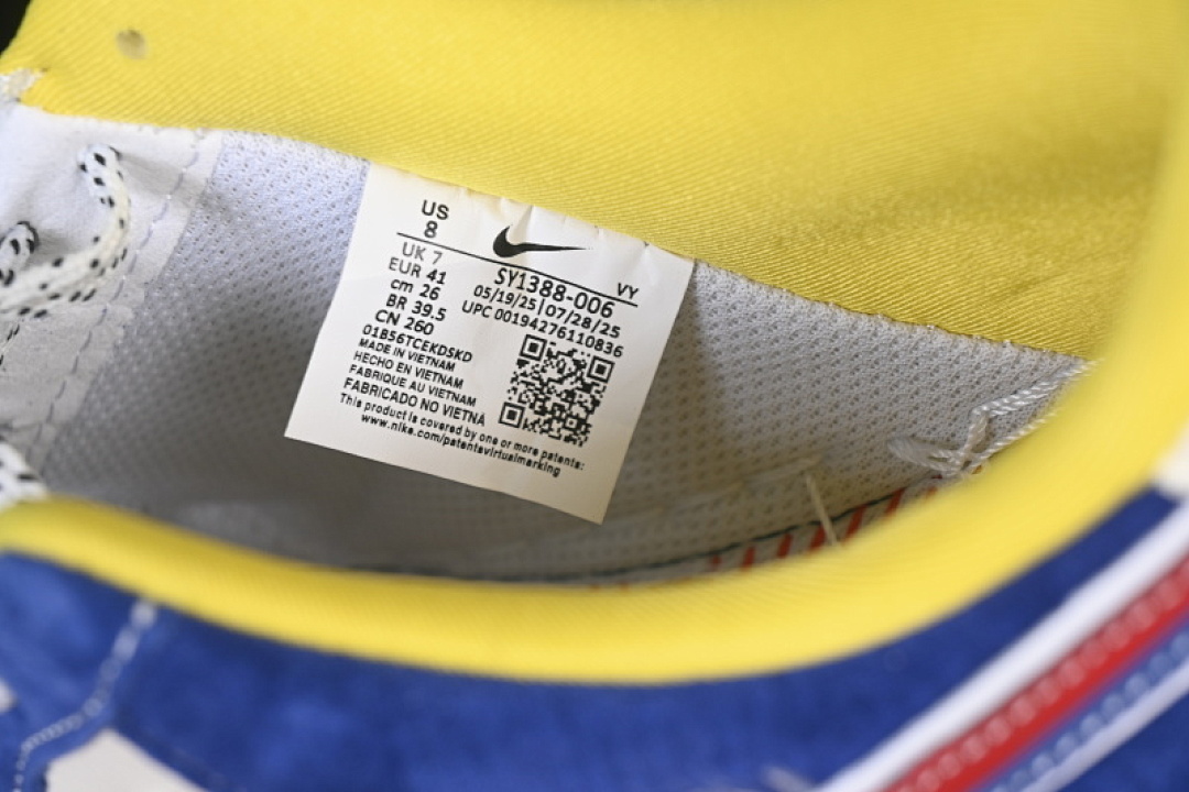 Nike [SY1388-006]-[AIR FORCE 1 07 LOW NAVY BLUE/WHITE/RED/YELLOW]-[WOMAN:36-39]-[MAN:40-45] - Image 6