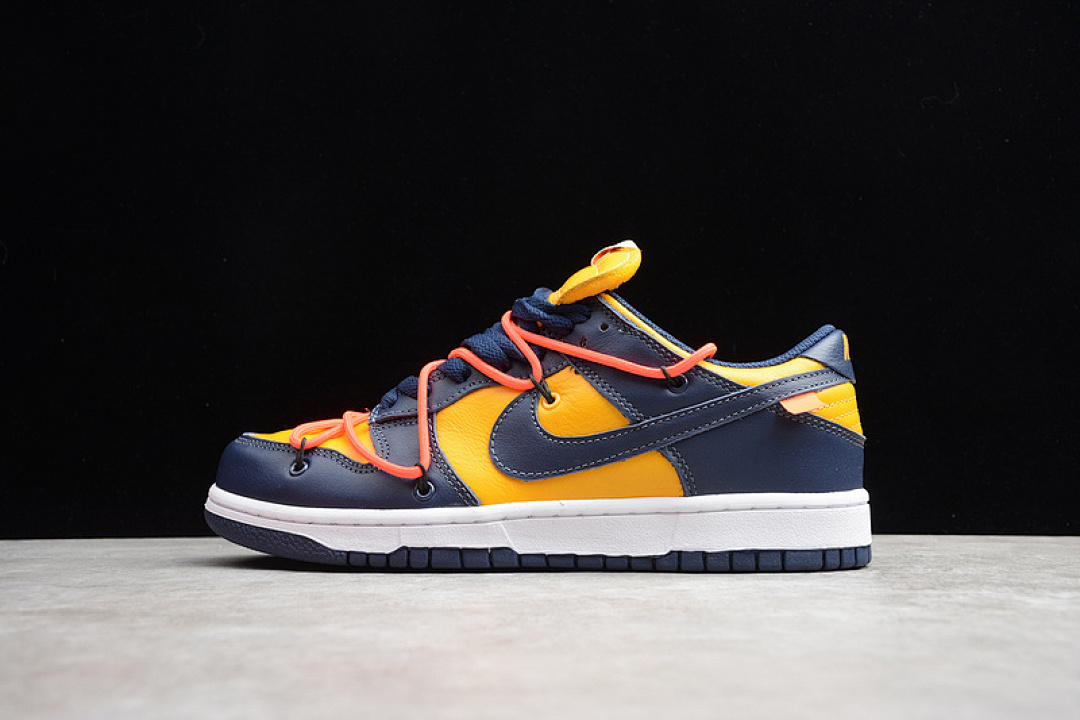 Off-White [CT0856-700]-[CY OW X DUNK LOW UNIVERSITY GOLD/WHITE/MIDNIGHT (NAVY]), photo 1