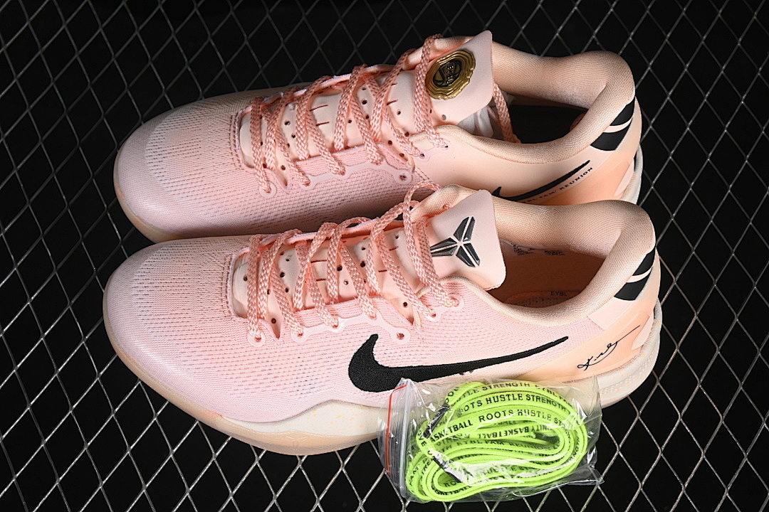 Nike [HQ3138-800]-[KOBE 8 PROTRO CRIMSON TINT/BLACK/GUAVA ICE]-[WOMAN:39]-[MAN:40-47.5] - Image 11
