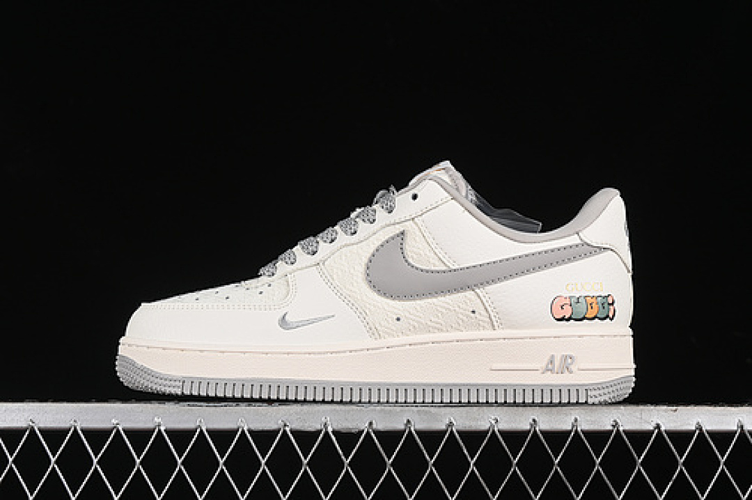 Nike [XZ3398-688]-[AIR FORCE 1 07 LOW GU*CCI WHITE/GREY]-[WOMAN:36-39]-[MAN:40-45], photo 1