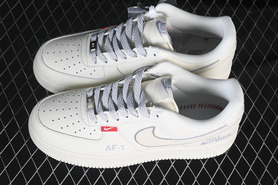 Nike [CS5288-043]-[AIR FORCE 1 07 LOW CASUAL SNEAKERS WHITE/BEIGE]-[WOMAN:36-39]-[MAN:40-45] - Image 10