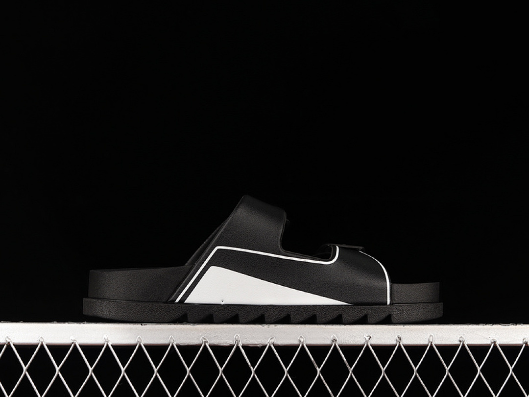 Louis Vuitton [L*V TREND CLASSIC SLIPPERS BLACK/BLACK/WHITE]-[WOMAN:35-39]-[MAN:40-45] - Image 12