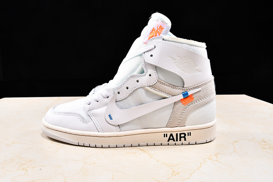 Off-White [AQ0818-100]-[OWF AIR JORDAN 1 RETRO HIGH GS X OFF WHITE WHITE]-[UNISEX:36-47.5], photo 1