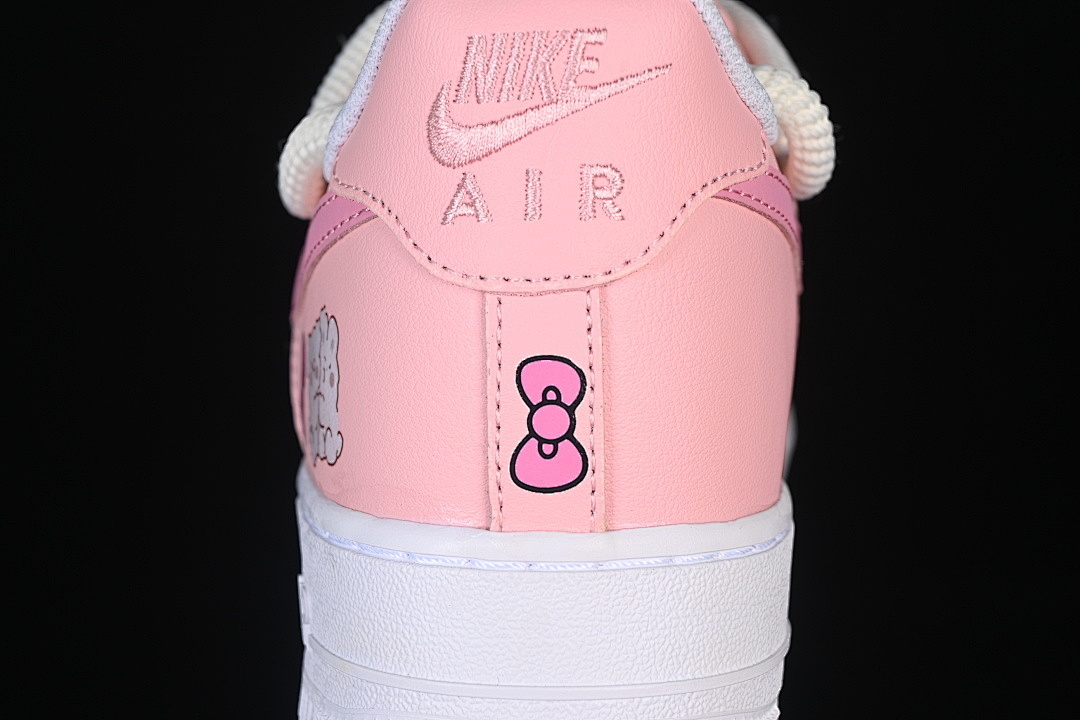 Nike [YY2024-762]-[AIR FORCE 1 07 LOW CASUAL SNEAKERS PINK/WHITE/BEIGE]-[WOMAN:36-39]-[MAN:40-45] - Image 6