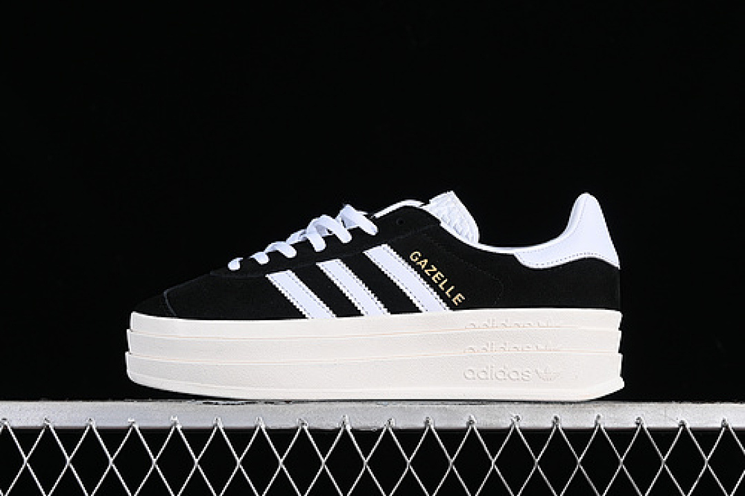 Adidas ORIGINALS GAZELLE BOLD CORE BLACK/CLOUD WHITE/CORE WHITE · HQ6912, photo 1