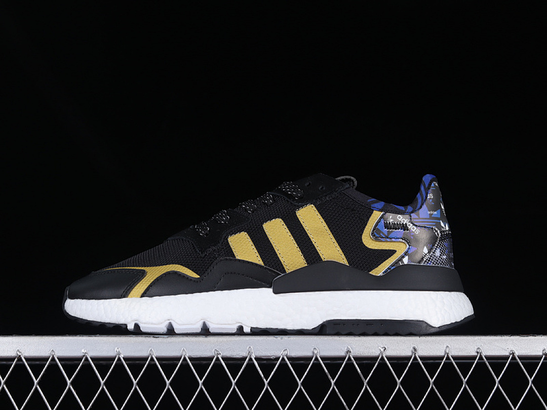 Unbranded [FW0711]-[NITE JOGGER BOOST SHOES CORE BLACK/CLOUD WHITE/YELLOW]-[WOMAN:36-39]-[MAN:40-45], photo 1