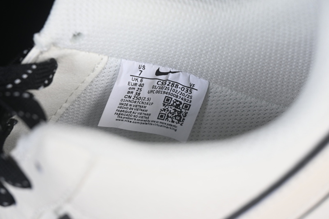 Nike [CS5288-035]-[AIR FORCE 1 07 LOW LV OFF WHITE/BLACK]-[WOMAN:36-39]-[MAN:40-45] - Image 6