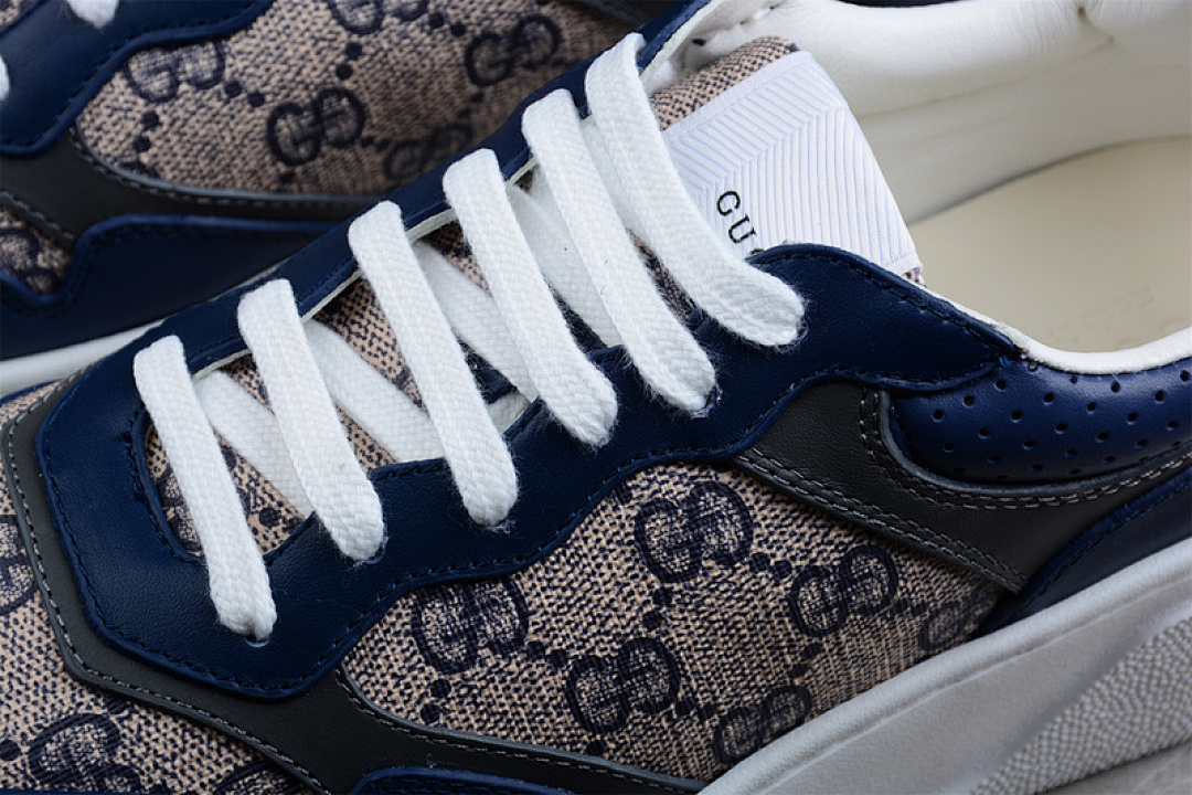 Chanel [GU*CCI SCREENER GG HIGH-TOP SNEAKER NAVY BLUE/KHAKI/DARK GREY]-[WOMAN:35-39]-[MAN:40-44] - Image 8