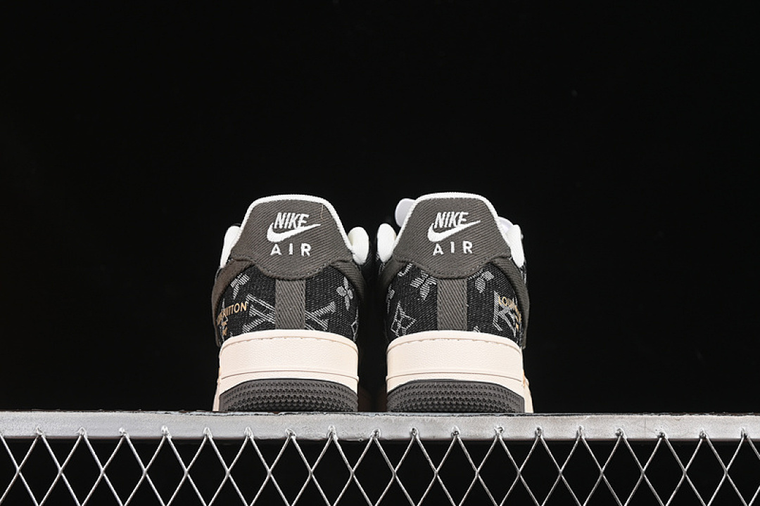 Nike [JJ2508-703]-[AIR FORCE 1 07 LOW LV WHITE/GREY/BLACK/GOLD]-[WOMAN:36-39]-[MAN:40-45] - Image 14