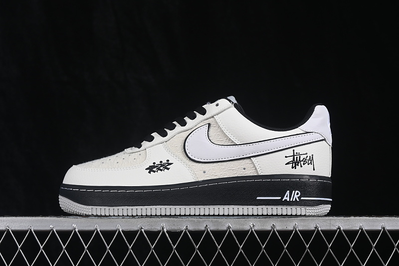Nike Nike AIR FORCE 1 07 LOW CASUAL SNEAKERS LIGHT GRAY/BLACK · FD9763-102, photo 1