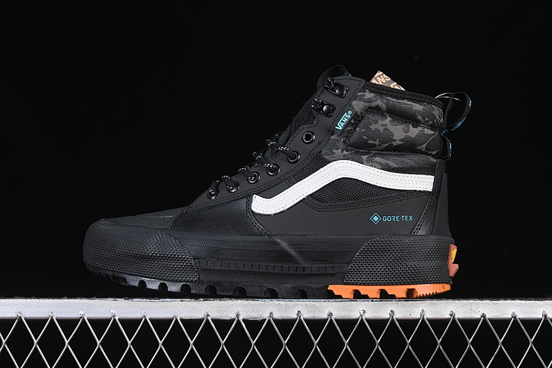 Unbranded [VN0A5I11A0D]-[HIGH TOP OUTDOOR CASUAL SHOES BLACK/ORANGE/BLUE/WHITE]-[WOMAN:35-39]-[MAN:40-44], photo 1