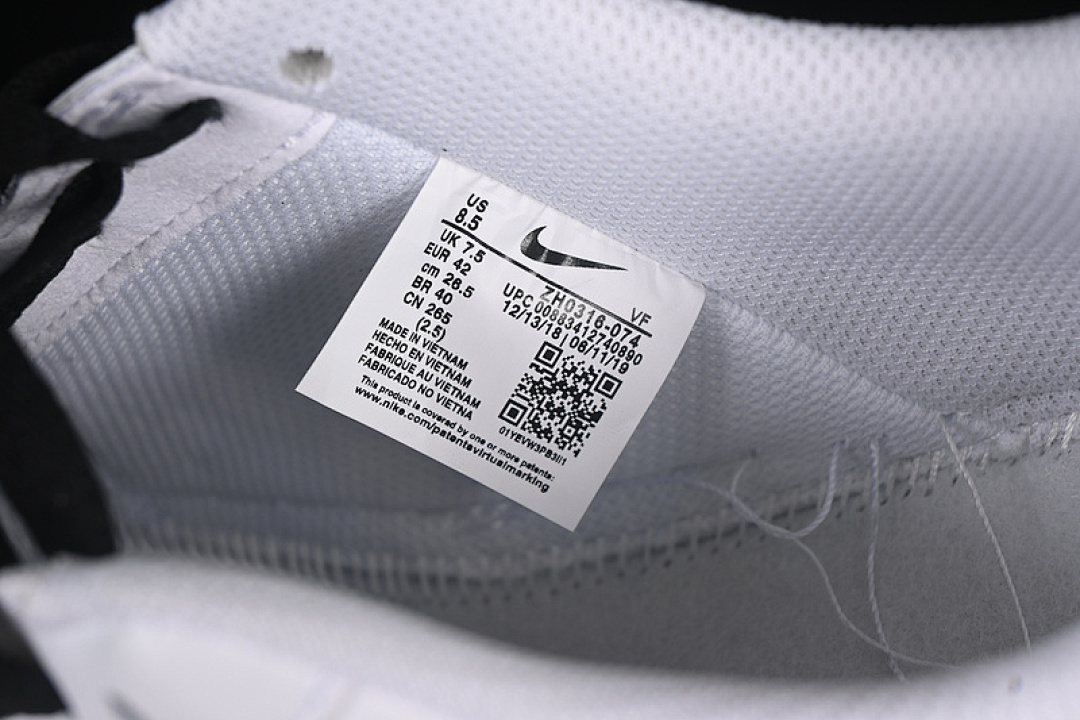 Nike [ZH0316-074]-[AIR FORCE 1 07 LOW WHITE/BLACK]-[WOMAN:36-39]-[MAN:40-45] - Image 6