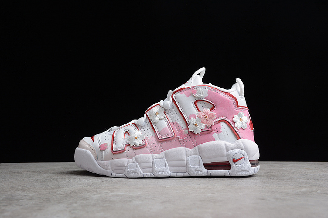 Nike [DJ5988-100]-[AIR MORE UPTEMPO GS 2021 WHITE/VARSITY RED/PINK]-[WOMAN:36-40], photo 1